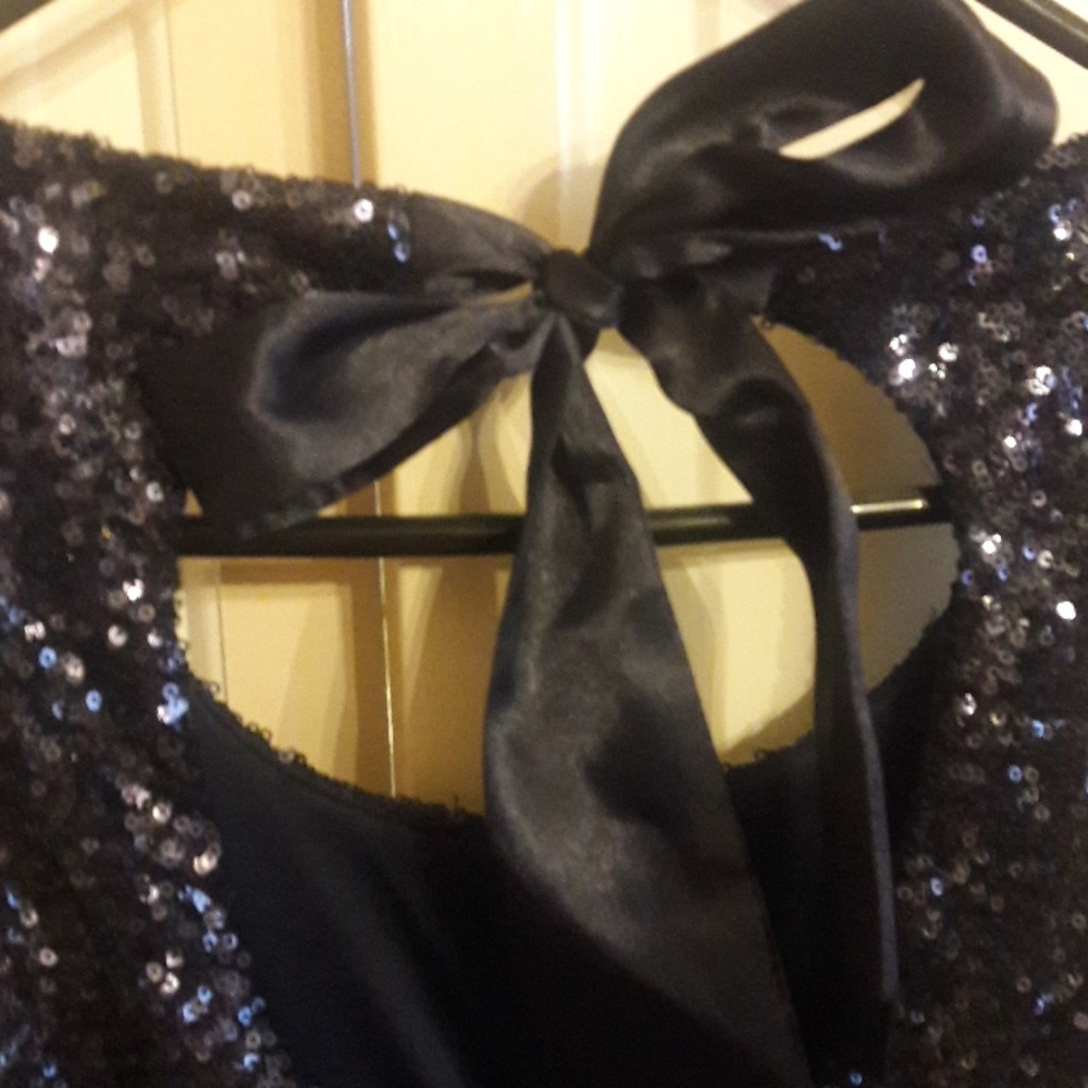 πHost PickπRoyal Blue Sequined Tulle Dressπ - Picture 5 of 7